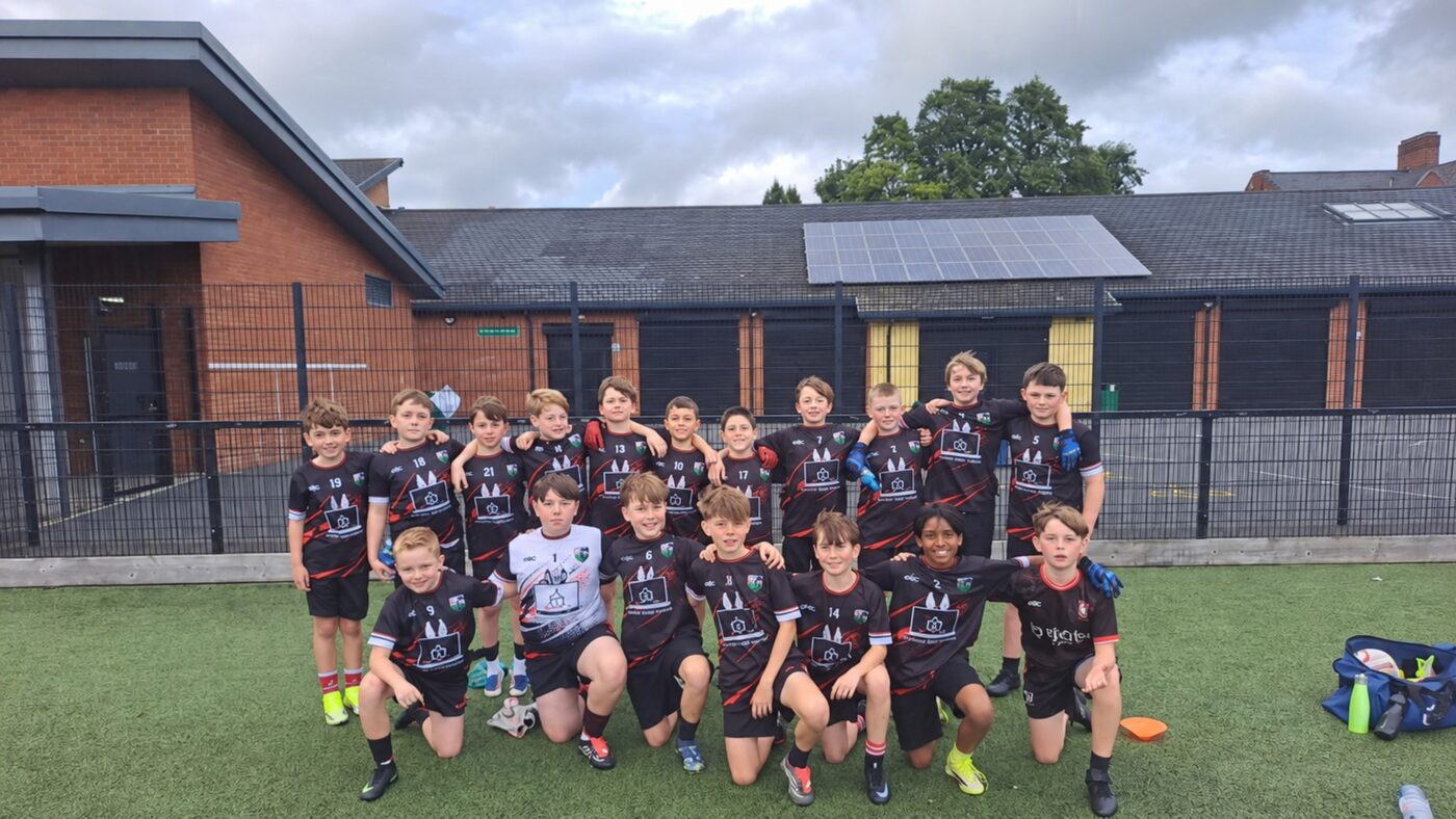 St Agnes U12 boys football team after their league win at the Cricky